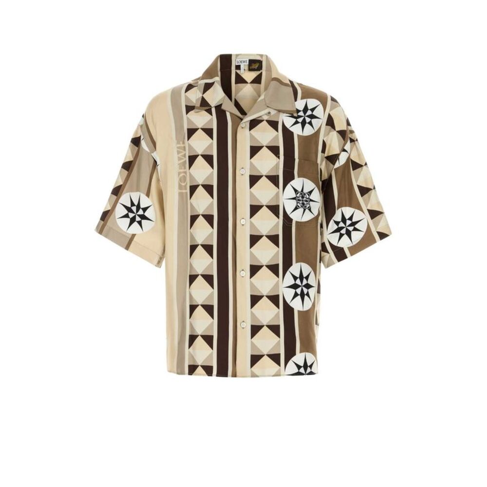 Loewe Paula's Ibiza Men Printed Satin Paula S Ibiza Shirt
